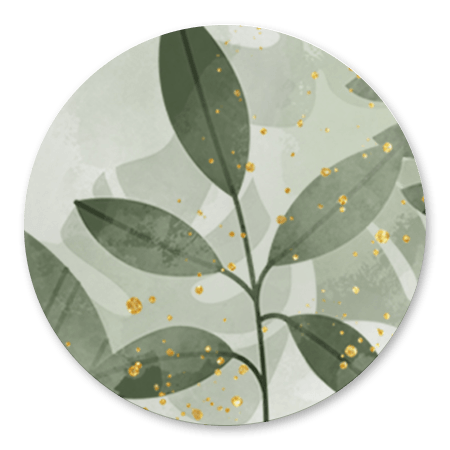 Trouwen botanische planten en waterverf